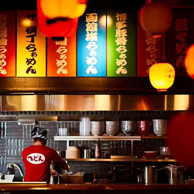 The kitchen at Heddon Yokocho